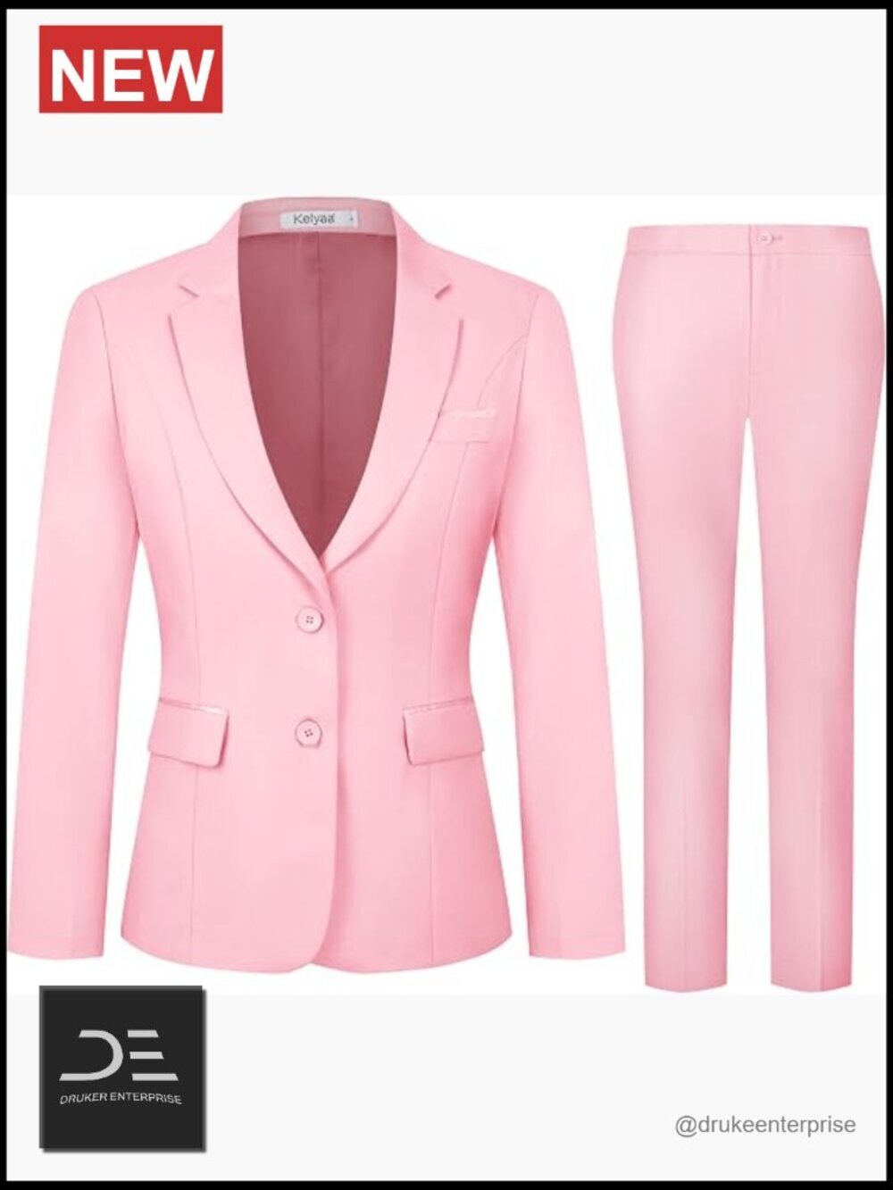 2 Piece Suit Set - Blazer & Pants - Business Office Slim Fit